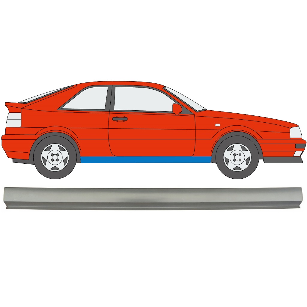 VW CORRADO 1987-1995 DORPEL REPARATIEPANEEL / RECHTS = LINKS