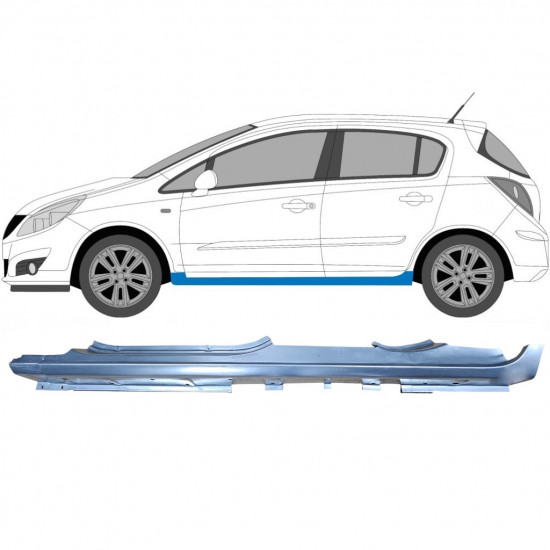Reparatie dorpel voor Opel Corsa 2006-2015 / Links 6880