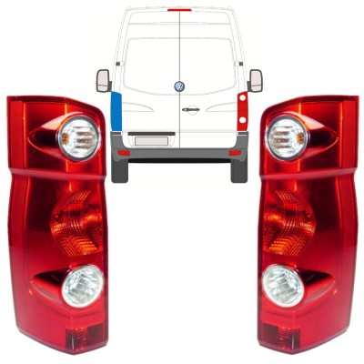 Achterlicht voor Volkswagen Crafter 2005-2017 / Links + Rechts / Set 15574