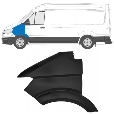 Voorste spatbord voor Volkswagen Crafter 2017- / Links 15567