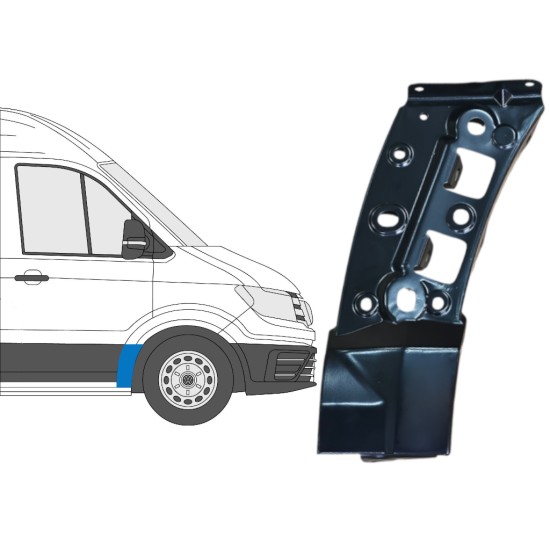 Reparatiepaneel voorspatbord voor MAN TGE 2016- / Rechts 16094