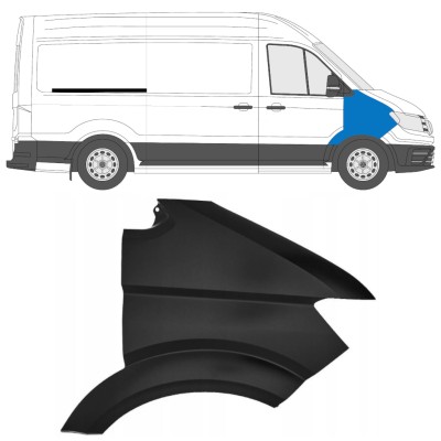 Voorste spatbord voor Volkswagen Crafter 2017- / Rechts 15566