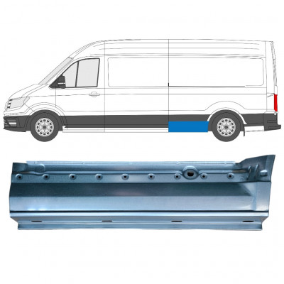 Reparatiepaneel achterspatbord voor Volkswagen Crafter / MAN THE 2017- / LWB / Links 11599