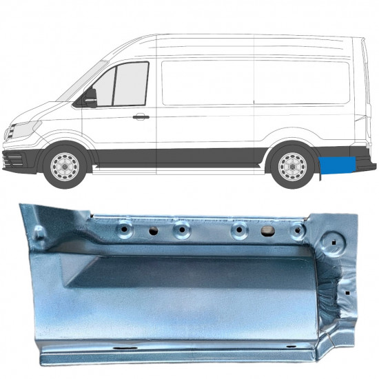 Reparatiepaneel achterspatbord voor Volkswagen Crafter / MAN THE 2017- / MWB / LWB / Links 11593