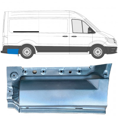 Reparatiepaneel achterspatbord voor Volkswagen Crafter / MAN THE 2017- / MWB / LWB / Rechts 11592