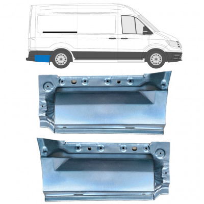 Reparatiepaneel achterspatbord voor Volkswagen Crafter / MAN THE 2017- / MWB / LWB 11594