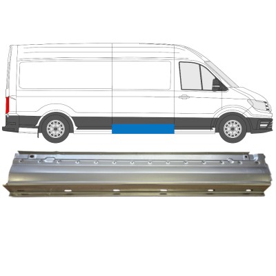 Reparatiepaneel zijpaneel voor Volkswagen Crafter 2017- / Rechts 14625