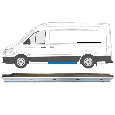 Schuifdeur dorpel reparatiepanel voor Volkswagen Crafter 2017- / Links 15059