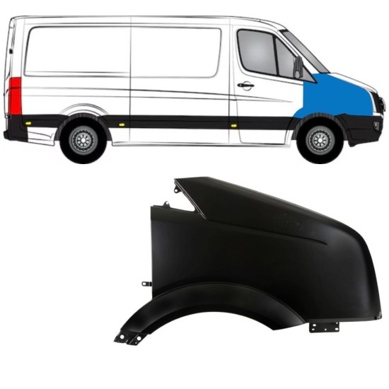 Voorste spatbord voor Volkswagen Crafter 2005-2017 / Rechts 15352
