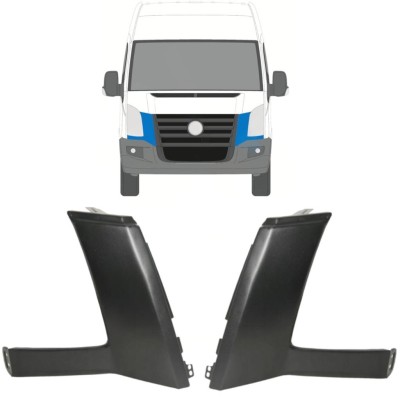 Sierlijst onder koplamp voor Volkswagen Crafter 2005-2011 / Links + Rechts / Set 16856