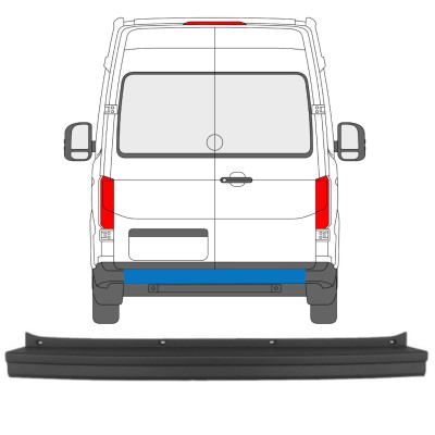 Achterbumper voor Volkswagen Crafter 2017- 15222