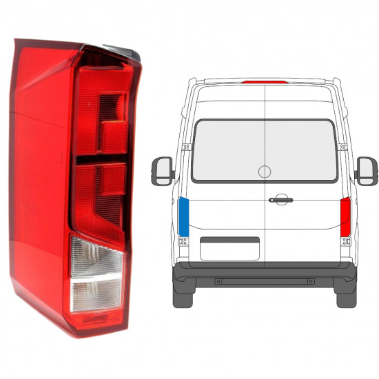 Achterlicht voor Volkswagen Crafter 2017- / Links 12921