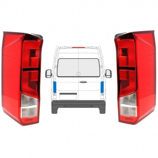 Achterlicht voor Volkswagen Crafter 2017- / Links + Rechts / Set 12922