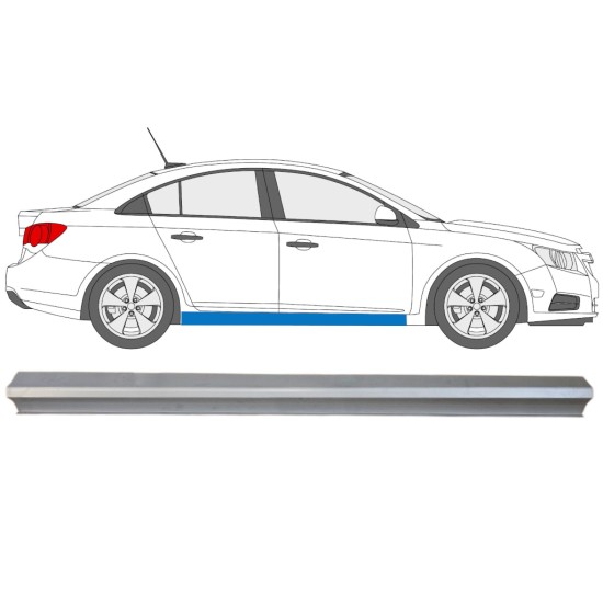 Reparatie dorpel onderste deel voor Chevrolet Cruze 2009-2014 / Rechts 15101