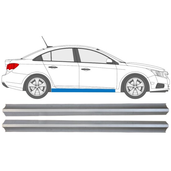 Reparatie dorpel onderste deel voor Chevrolet Cruze 2009-2014 / Links + Rechts / Set 15103
