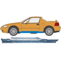 Volledige dorpel voor Honda Civic Del Sol 1992-1998 / Links 6184
