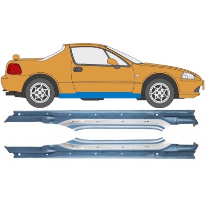 Volledige dorpel voor Honda Civic Del Sol 1992-1998 / Links + Rechts / Set 10537