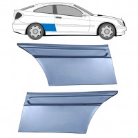 Reparatiepaneel achterspatbord voor Mercedes CL203 2000-2008 / Links + Rechts / Set 9619