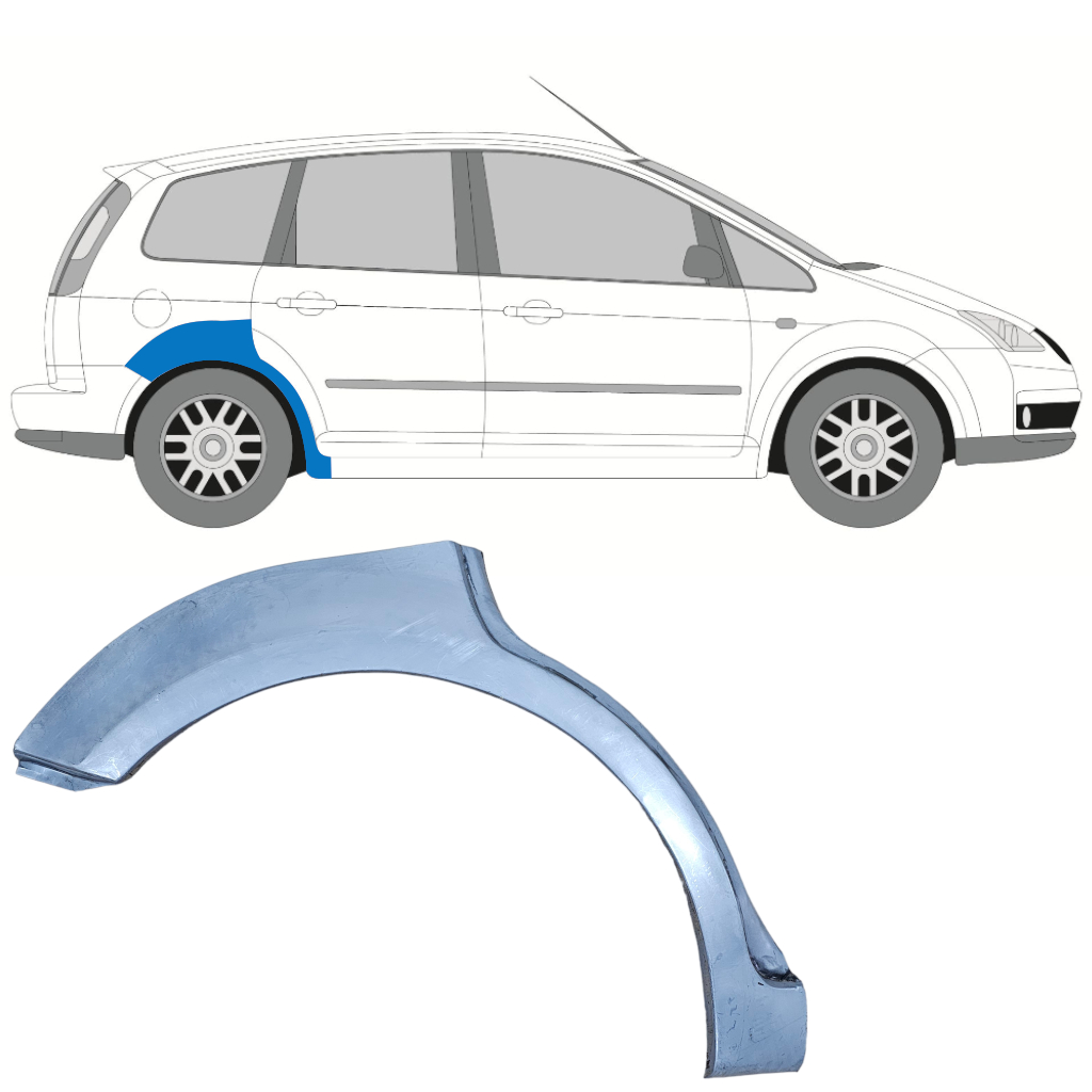 FORD FOCUS C-MAX / C-MAX 2003-2010 WIELKAST REPARATIE PANEEL / RECHTS