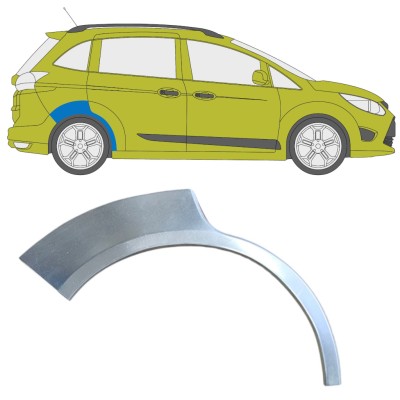 Reparatiepaneel achterspatbord voor Ford C-Max 2010-2019 Grand / Rechts 15873