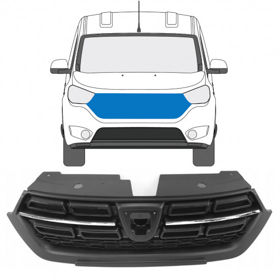 Grill voor Dacia Dokker 2018- 7527