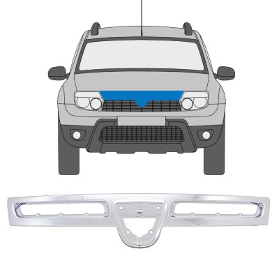 Grill lijst voor Dacia Duster 2010-2012 16217