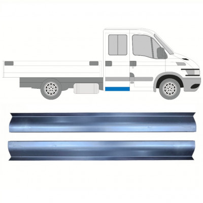 Reparatiepaneel achter dorpel voor Iveco Daily 1999- / Links = Rechts (symmetrisch) / Dubbele cabine / Set 10703