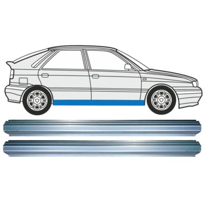 Reparatie dorpel voor Lancia Delta 1993-1999 / Links + Rechts / Set 15217