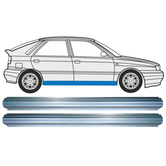 Reparatie dorpel voor Lancia Delta 1993-1999 / Links + Rechts / Set 15217