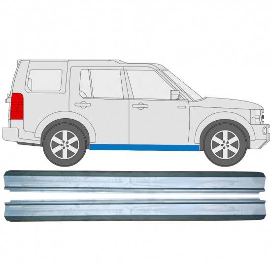 Reparatie dorpel voor Land Rover Discovery 2004-2009 / Links = Rechts (symmetrisch) / Set 10935