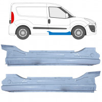 Reparatie dorpel voor Fiat Doblo 2010- / Opel Combo D / Set 12673