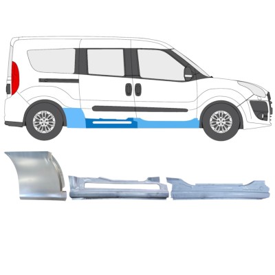 Reparatiepaneel set voor Opel Combo D 2011-2018 / Rechts / 15560