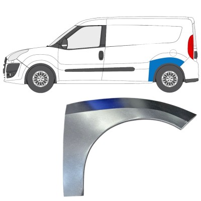 Reparatiepaneel achterspatbord voor Fiat Doblo 2010-2022 / Links 15037
