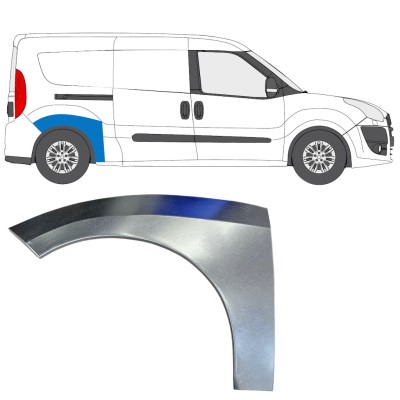 Reparatiepaneel achterspatbord voor Fiat Doblo 2010-2022 / Rechts 15036
