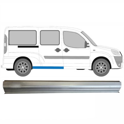 Reparatiepaneel achter dorpel voor Fiat Doblo 2001-2010 / Links = Rechts (symmetrisch) 14623