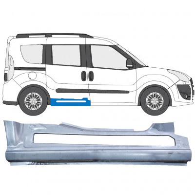 Reparatie dorpel voor Fiat Doblo 2010- / Opel Combo D / Rechts 12745