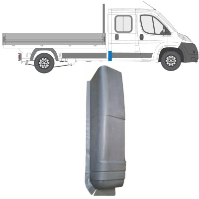 Reparatiepaneel achter hoek voor Citroen Jumper 2006-2026 / Rechts 16618