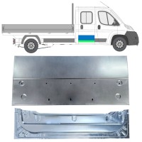 Binnen + buiten reparatiepaneel achter deur voor Fiat Ducato 2006-2026 / Links = Rechts (symmetrisch) / Set 16395