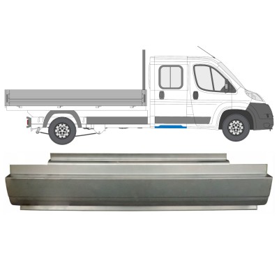 Reparatiepaneel achter dorpel voor Fiat Ducato 2006-2014 / Links = Rechts (symmetrisch) / Dubbele cabine 14564