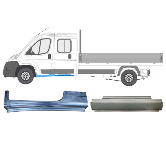 Reparatiepaneel set voor Fiat Ducato 2006-2014 / Links / Dubbele cabine / 14795 Reparatiepaneel set voor Fiat Ducato 2006-2014 / Links / Dubbele cabine / 14795