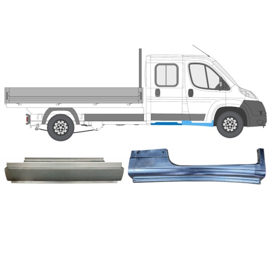 Reparatiepaneel set voor Fiat Ducato 2006-2014 / Rechts / Dubbele cabine / 14794 Reparatiepaneel set voor Fiat Ducato 2006-2014 / Rechts / Dubbele cabine / 14794