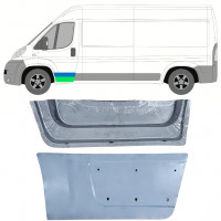 Binnen + buiten reparatiepaneel voor deur voor Fiat Ducato 2006- / Links / Set 12005