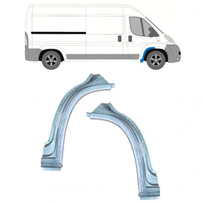 Reparatiepaneel voorste spatbord voor Fiat Ducato 2006- / Links + Rechts / Set 11471