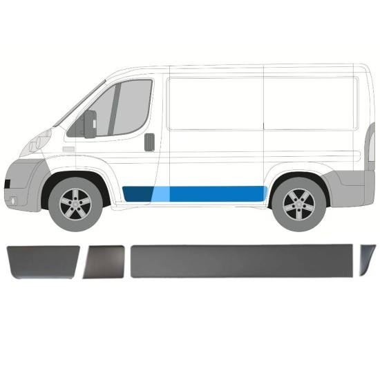 Sierlijsten set voor Citroen Jumper 2006-2018 / Links 15419