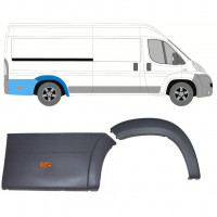 Sierlijst zijlijst achter spatbord met lamp voor Fiat Ducato Boxer Relay 2006-2018 / Rechts / Set 10245