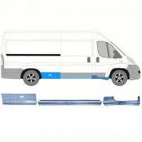 Reparatiepaneel set voor Fiat Ducato Boxer Relay Jumper 2006-  / LWB / Rechts /  12422