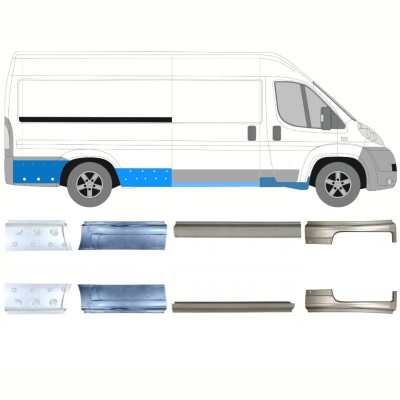 Reparatie dorpel voor Citroen Jumper 2006-2026 / Links + Rechts / Set 14169