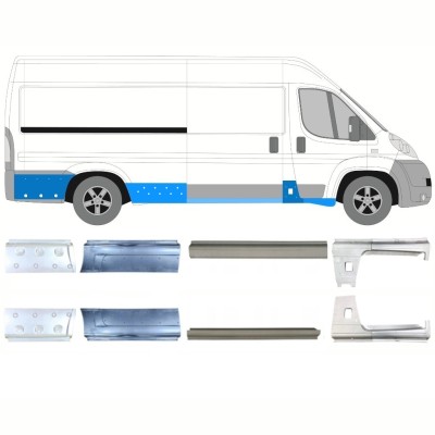 Reparatie dorpel voor Fiat Ducato 2006-2026 / Links + Rechts / Set 10889