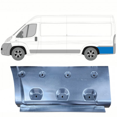 Reparatiepaneel achterspatbord voor Fiat Ducato 2006- / LWB / Links 8655