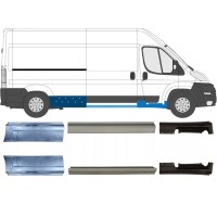 Reparatie dorpel voor Fiat Ducato 2006-2026 / Links + Rechts / Set 9701